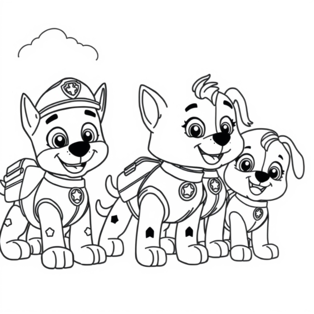 Libro para Colorear: Patrulla Canina