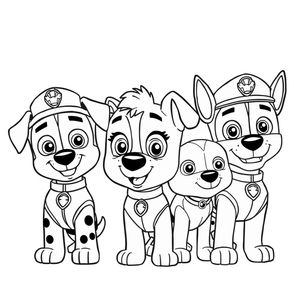Libro para Colorear de Patrulla de Cachorros
