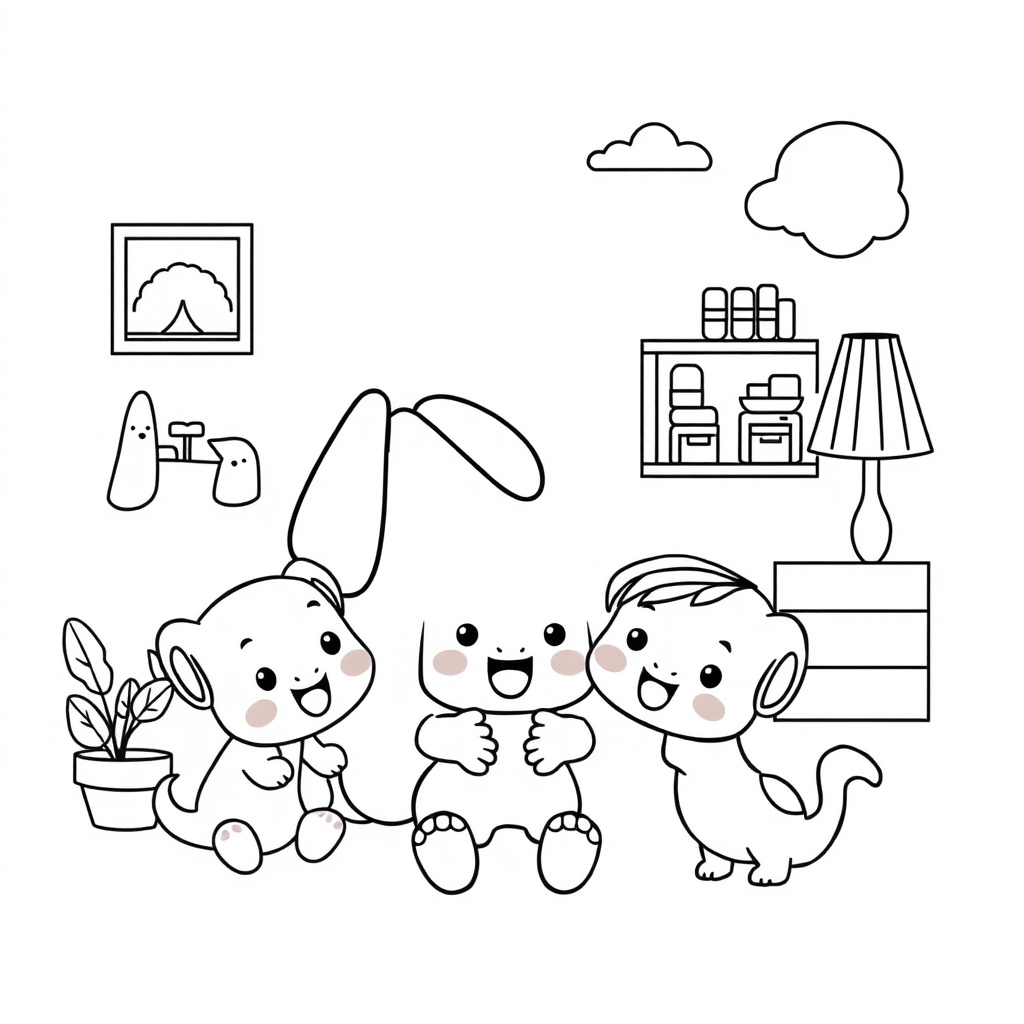 Libro para Colorear de Bluey