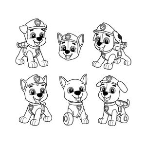 Libro para Colorear de La Patrulla Canina