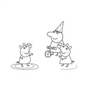 Libro para Colorear: Aventuras de Peppa Pig