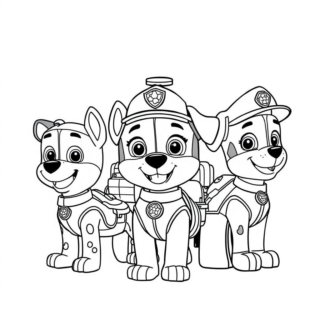 Libro para Colorear: Patrulla Canina en Acción