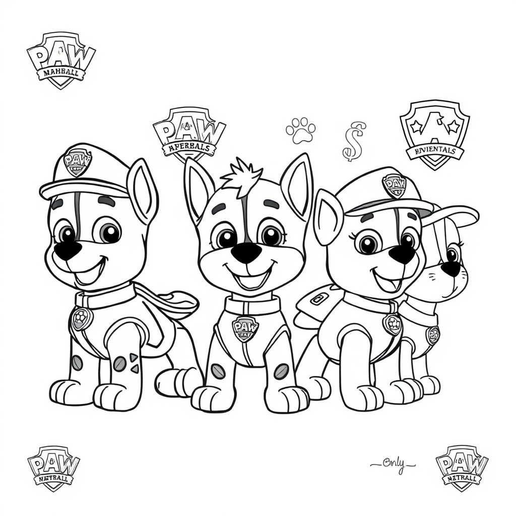 Libro para Colorear: Patrulla Canina al Rescate