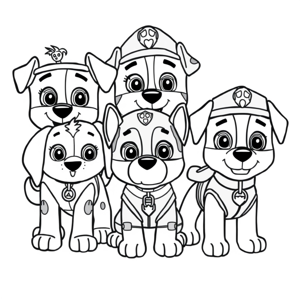 Libro para colorear de PAW Patrol