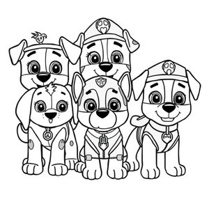 Libro para colorear de PAW Patrol