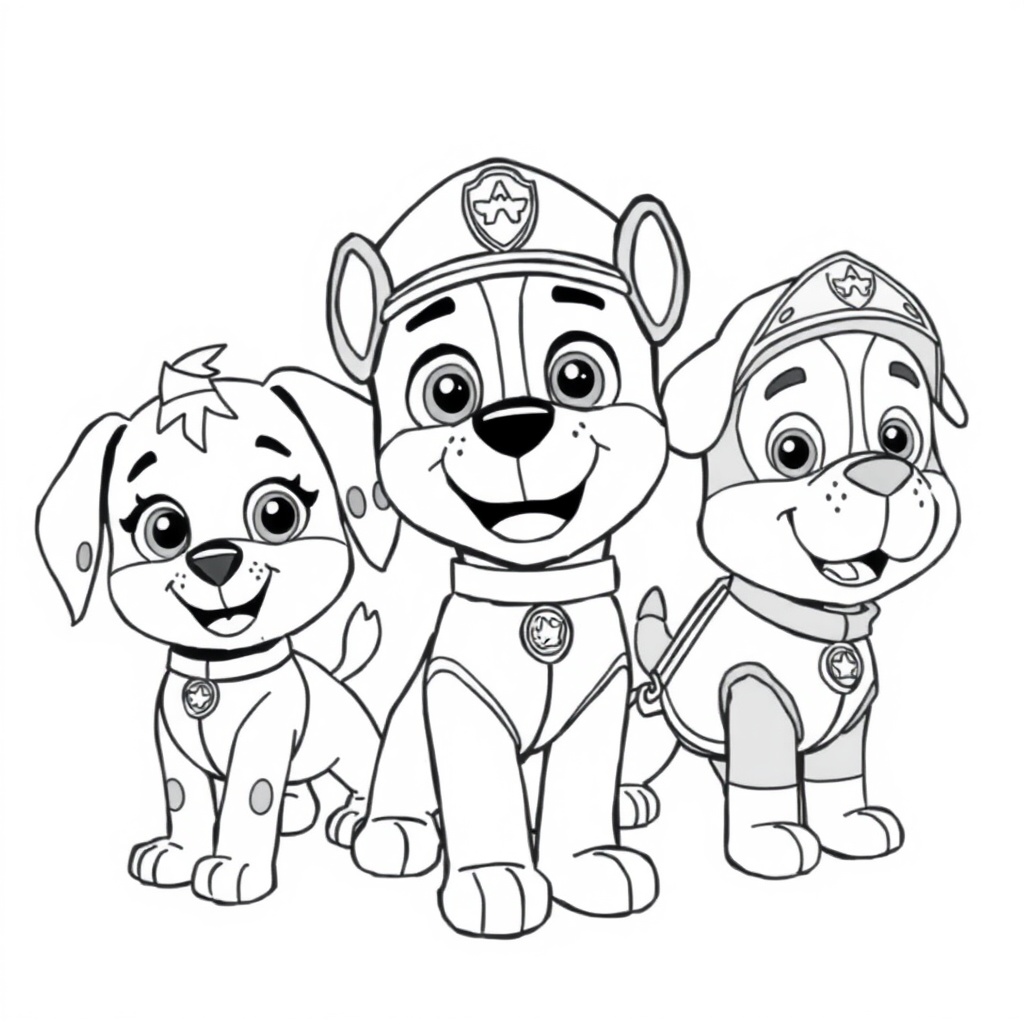 Libro de Colorear Patrulla Canina