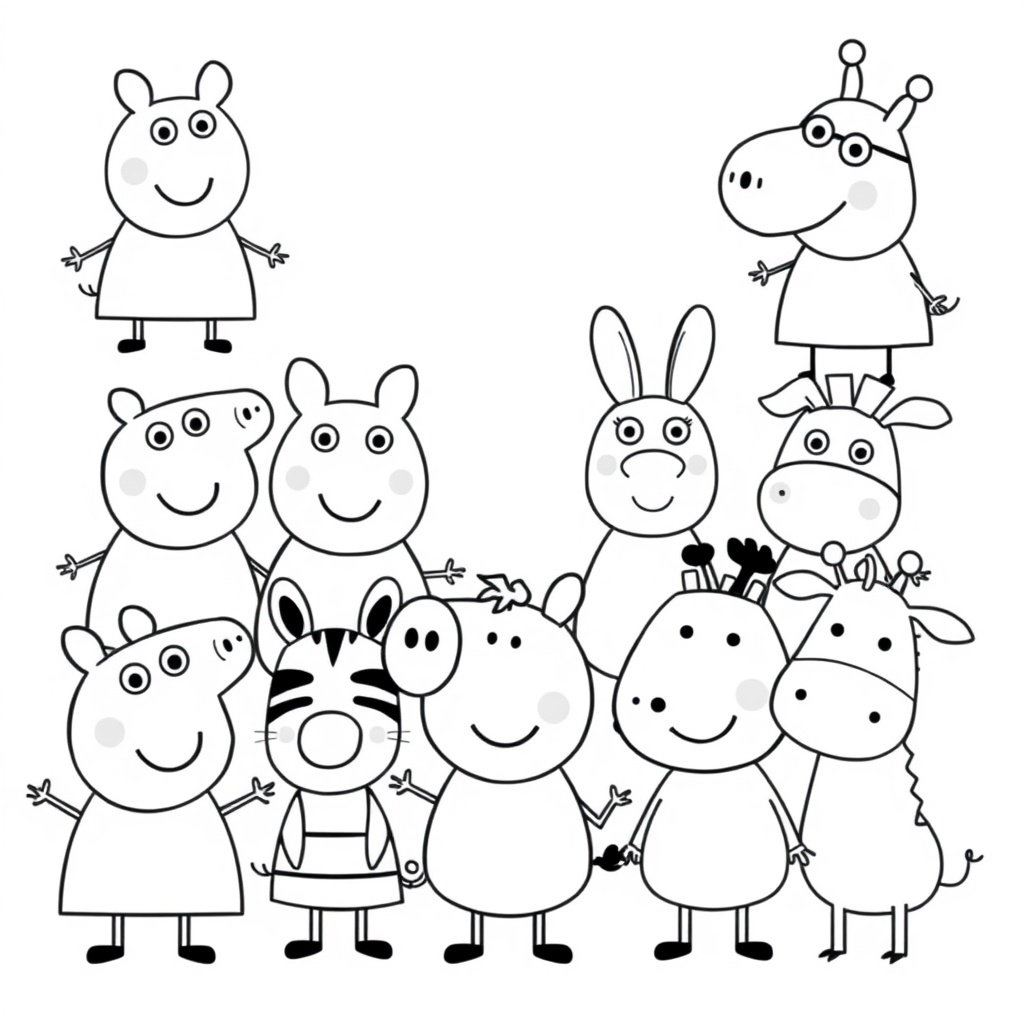 Libro para Colorear de Peppa Pig