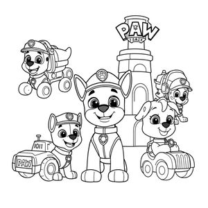 Libro para Colorear de PAW Patrol