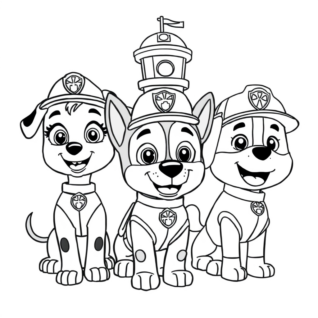 Patrulla Canina: Aventura de Colorear