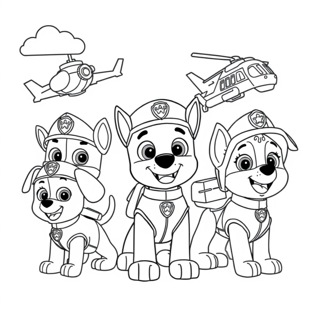 Kolorowanka: Psi Patrol