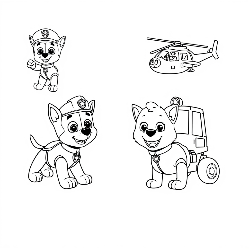 Libro para Colorear: La Patrulla Canina en una Misión