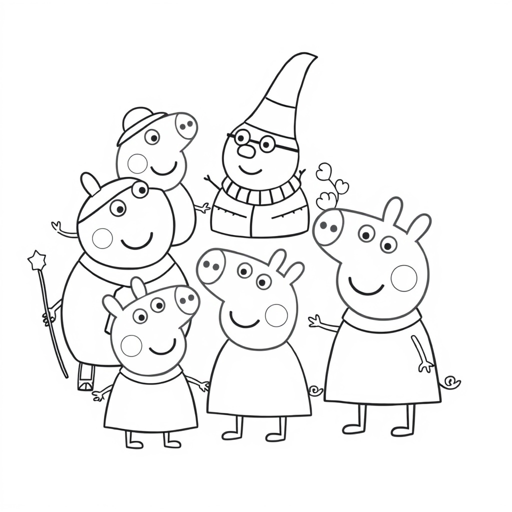 Libro para colorear de Peppa Pig