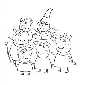 Libro para colorear de Peppa Pig