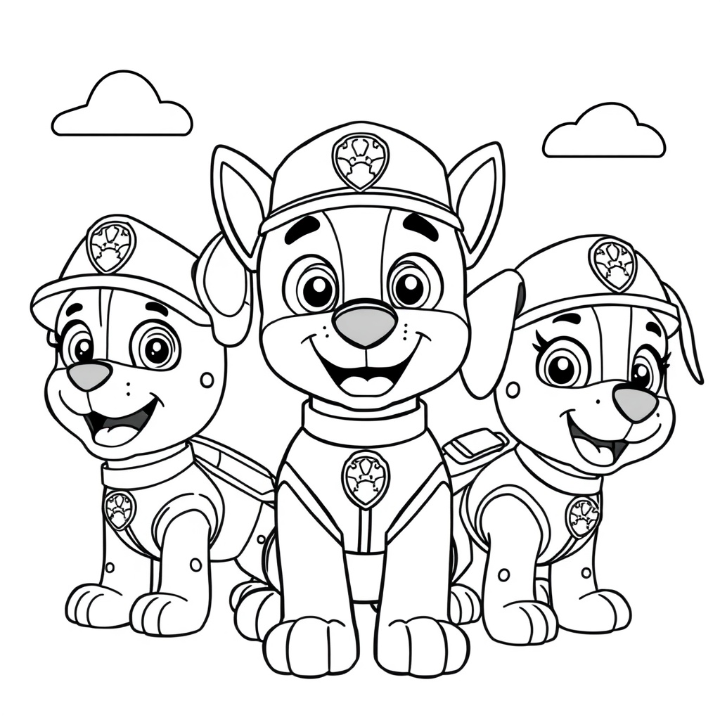 Kolorowanka Psi Patrol