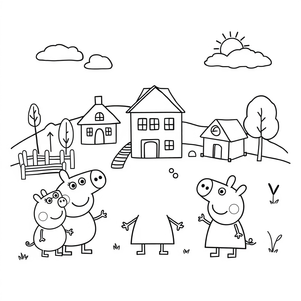 Libro de Colorear Peppa Pig