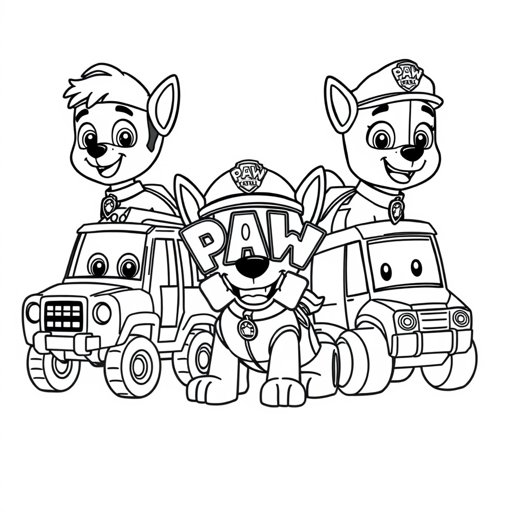 Libro para Colorear de PAW Patrol