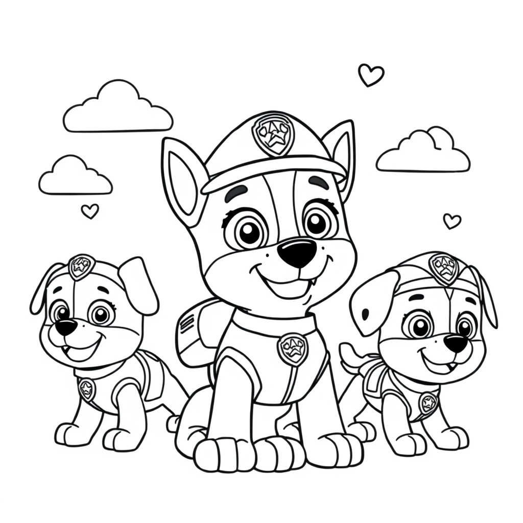 Libro para Colorear de La Patrulla Canina