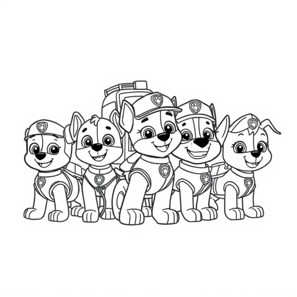 Libro Para Colorear de Patrulla Canina