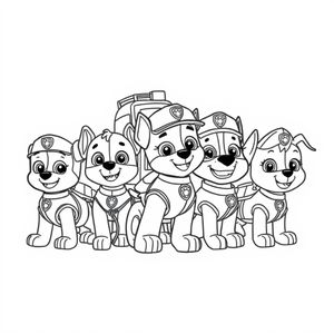 Libro Para Colorear de Patrulla Canina