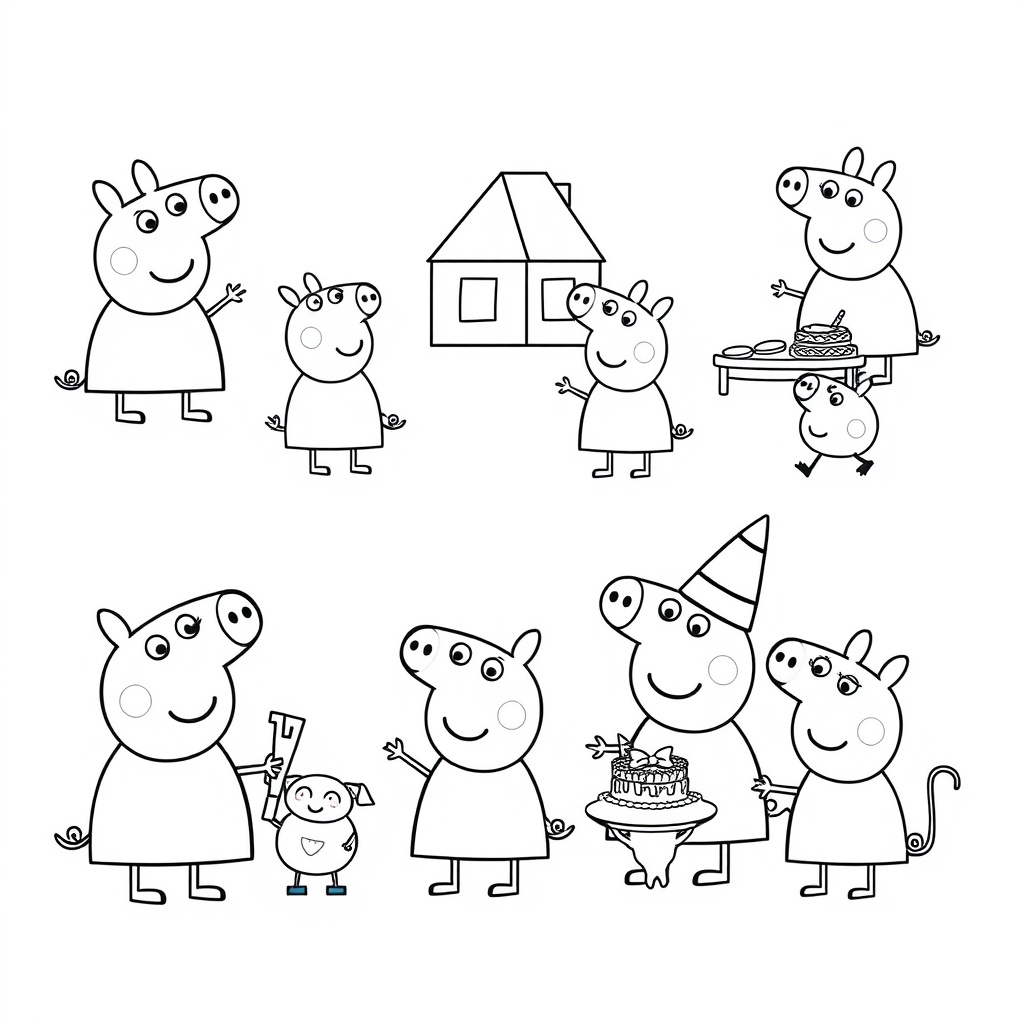 Libro para colorear Peppa Pig