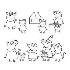 Libro para colorear Peppa Pig