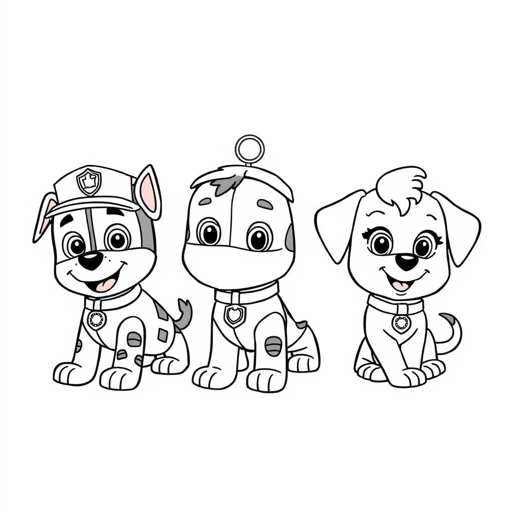 Psi Patrol: Misje do Kolorowania