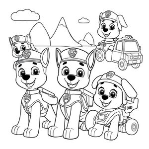 Libro para Colorear de La Patrulla Canina