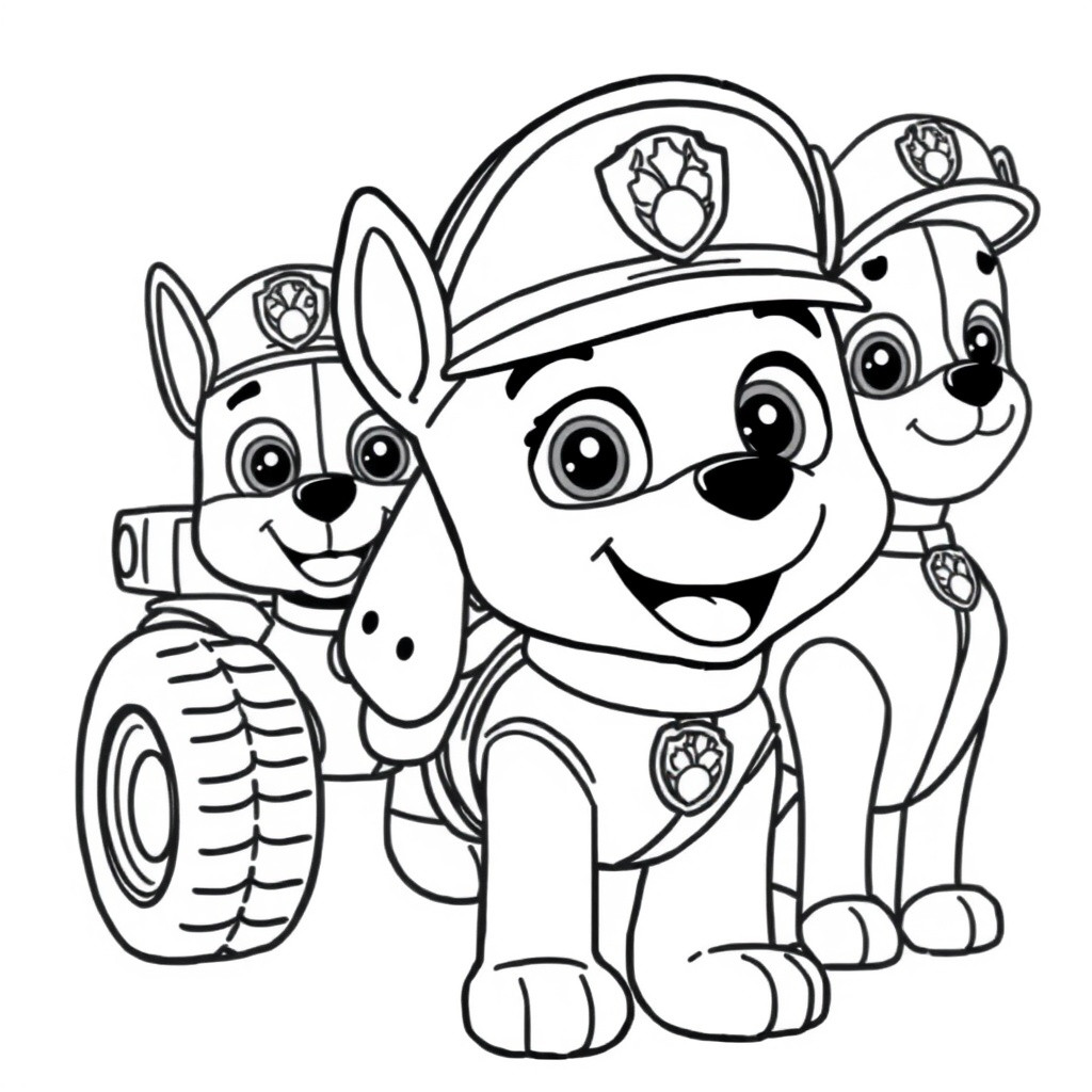 Kolorowanie z Psiego Patrolu