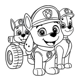 Kolorowanie z Psiego Patrolu