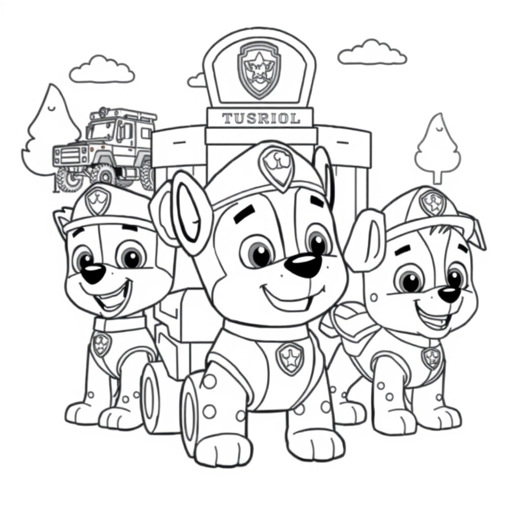 Libro para Colorear de Patrulla Canina