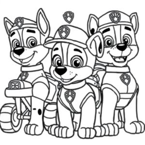 Libro para Colorear de Patrulla de Cachorros