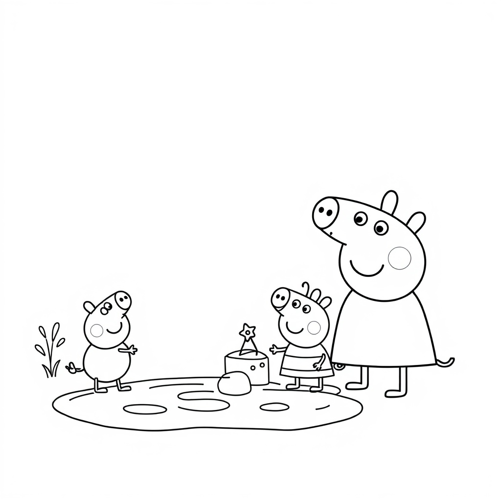Libro de Colorear de Peppa Pig