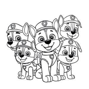Libro para Colorear de Patrulla Canina