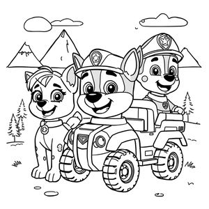 Libro para Colorear de Patrulla de Cachorros