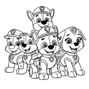Libro para Colorear de Patrulla de Cachorros