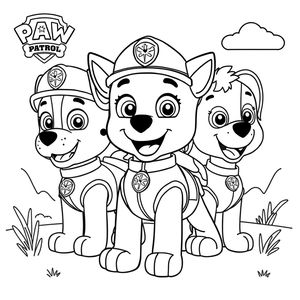 Libro para Colorear de La Patrulla Canina