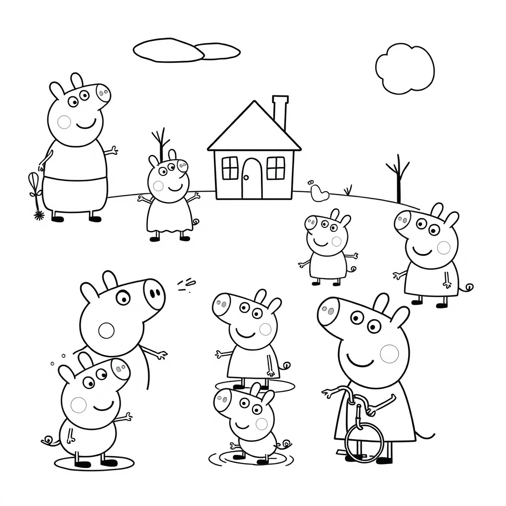 Libro de Colorear de Peppa Pig