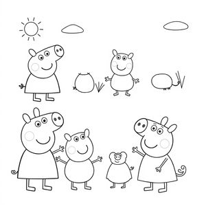 Libro para Colorear Peppa Pig