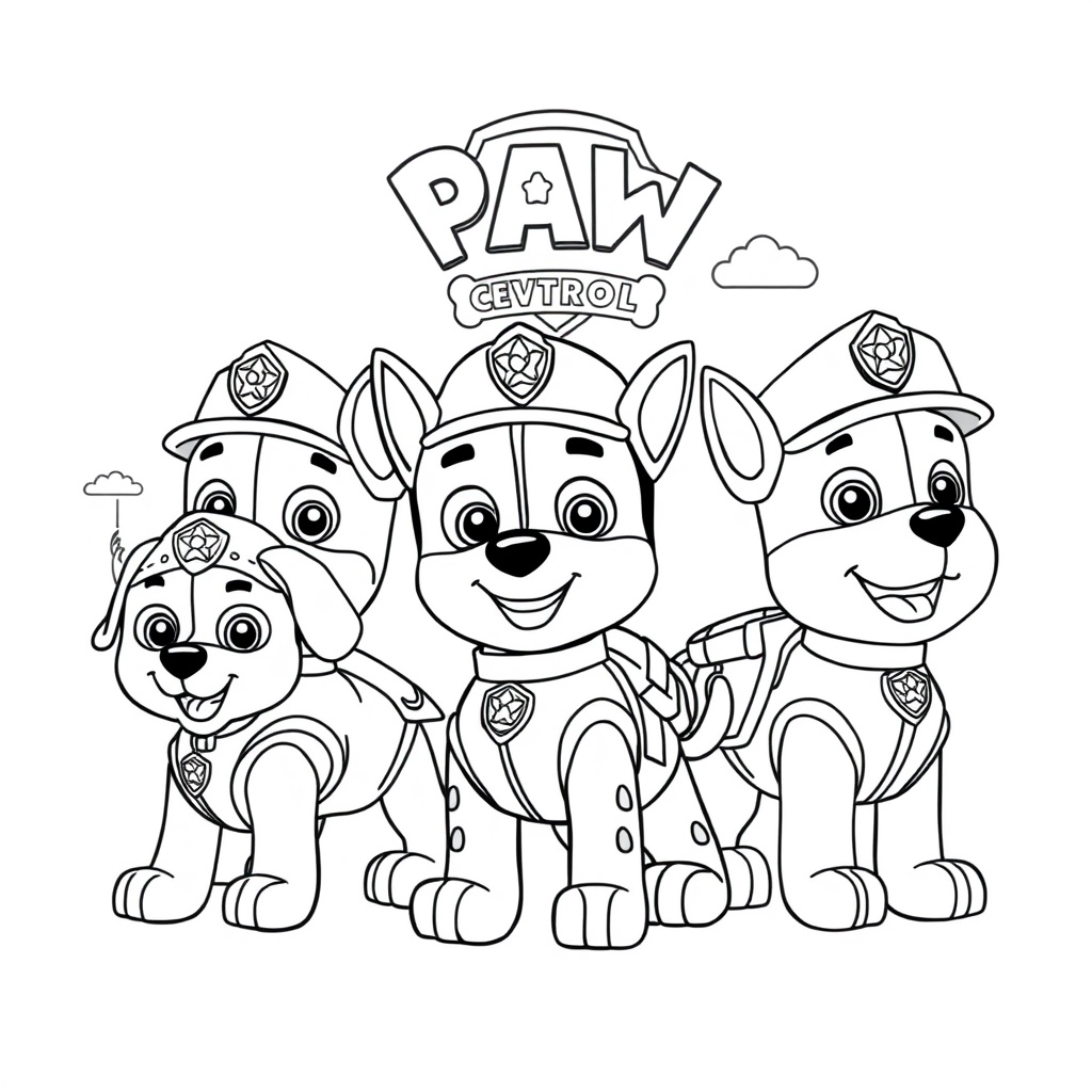 Libro para Colorear de PAW Patrol