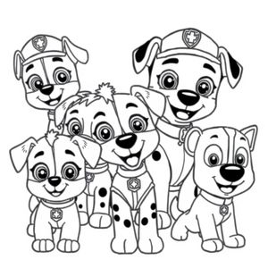 Libro para Colorear: Patrulla Canina