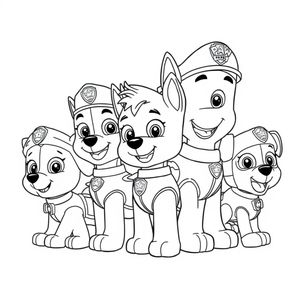 Libro para colorear - Patrulla Canina