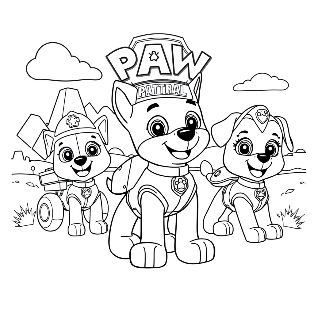 Libro para Colorear de PAW Patrol