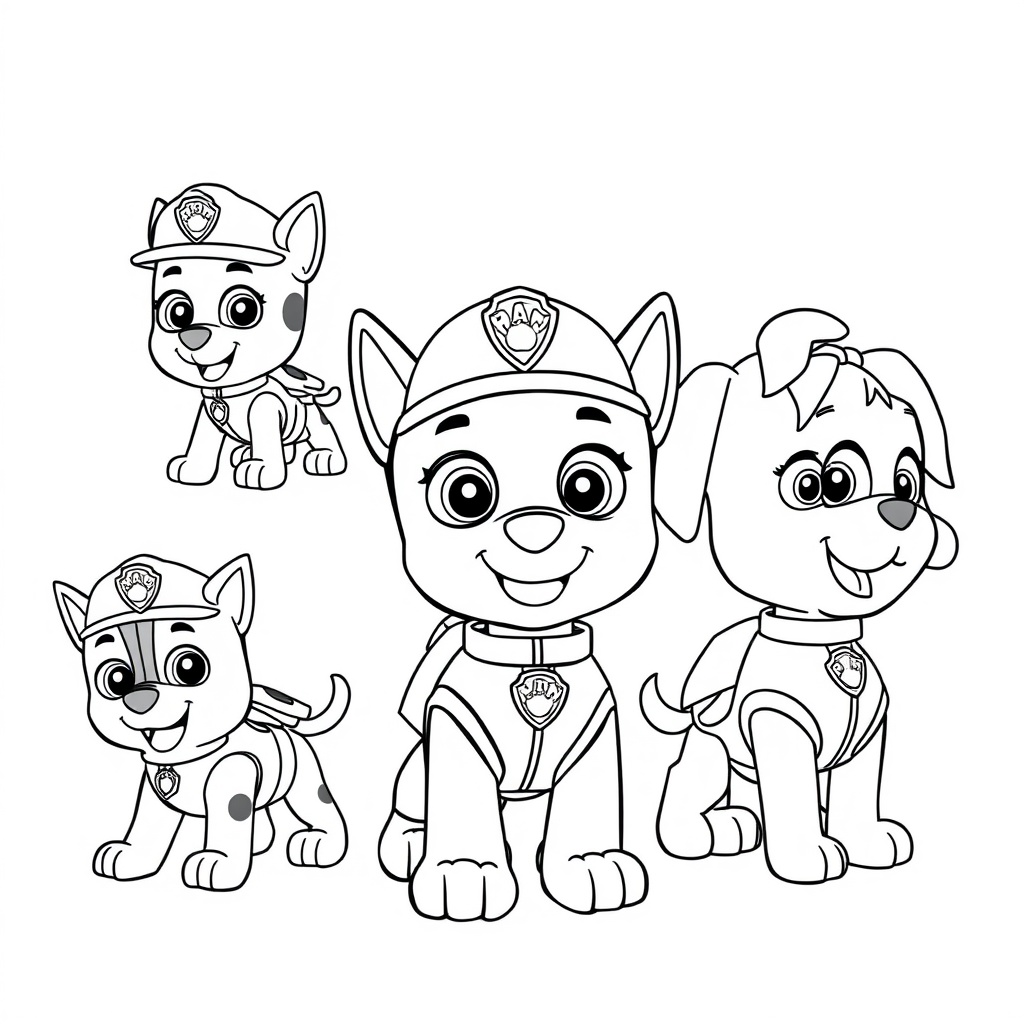 Libro para Colorear: Patrulla Canina en Acción