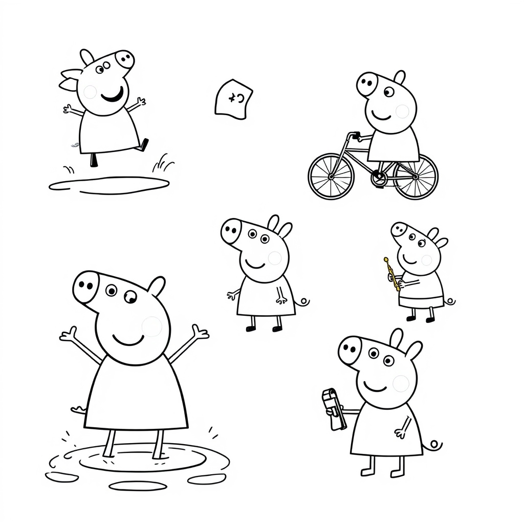 Libro para Colorear de Peppa Pig