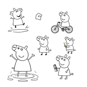 Libro para Colorear de Peppa Pig