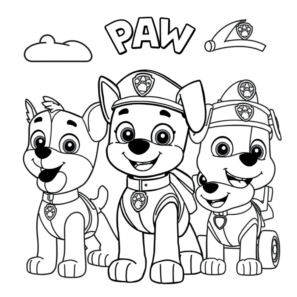 Libro para Colorear: La Patrulla Canina