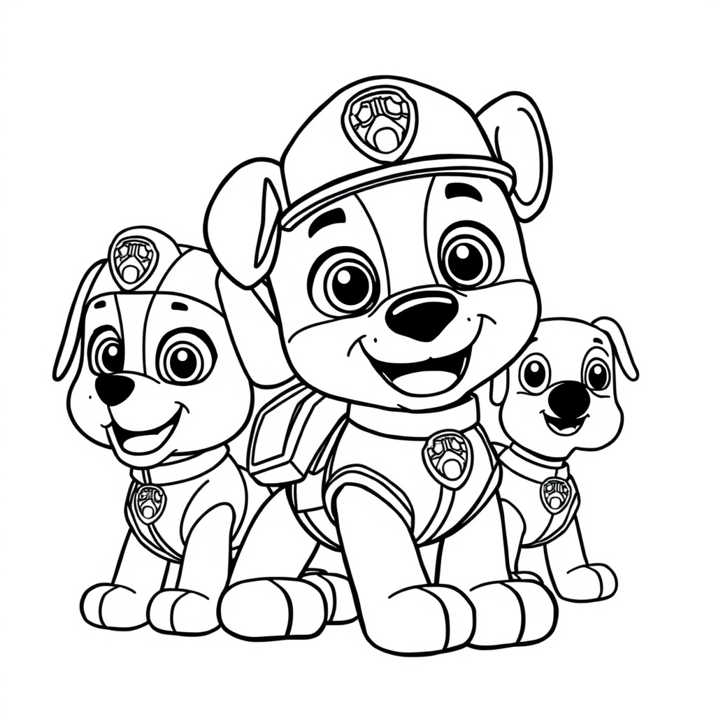 Libro para Colorear Patrulla Canina