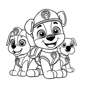 Libro para Colorear Patrulla Canina