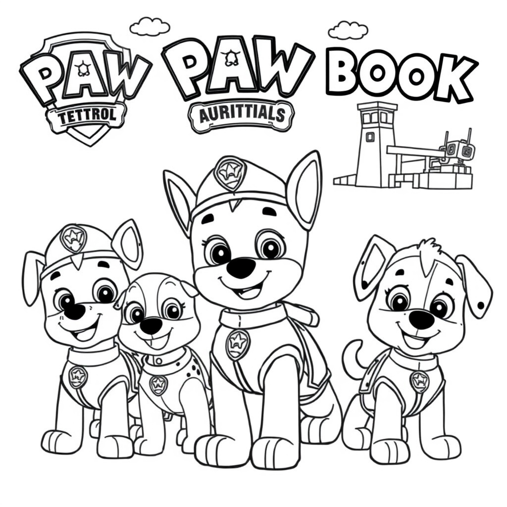 Libro de Colorear Patrulla Canina