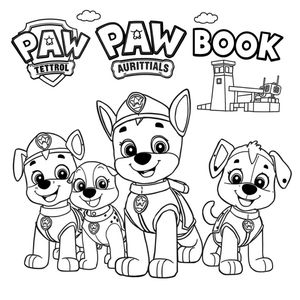 Libro de Colorear Patrulla Canina